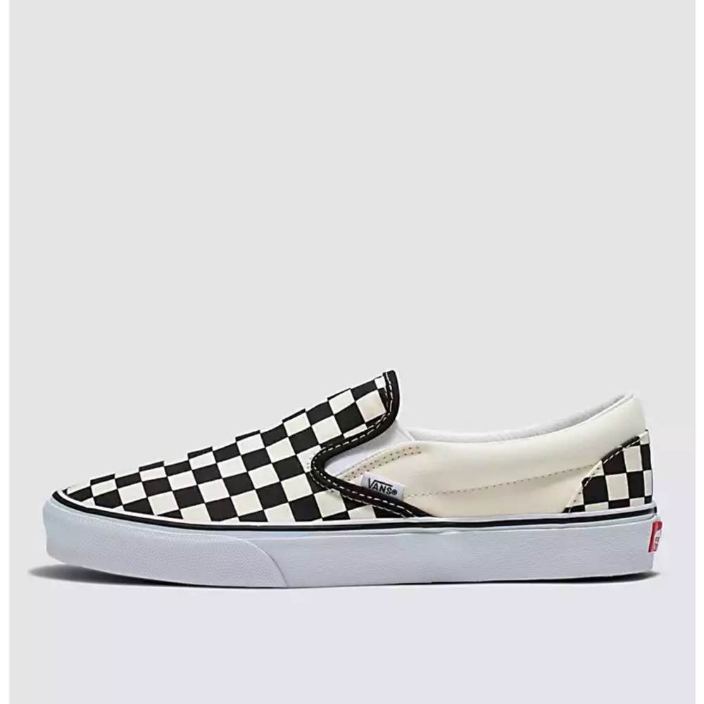 Vans classic slip-on wide checkerboard size 8 NBW